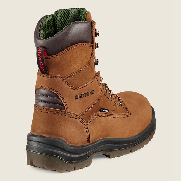 Mens Red Wing King Toe® - 8-inch Waterproof Toe - Safety Boots Brown - SKY026593